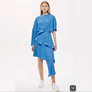 Topshop Boutique - asymmetrical blue skirt